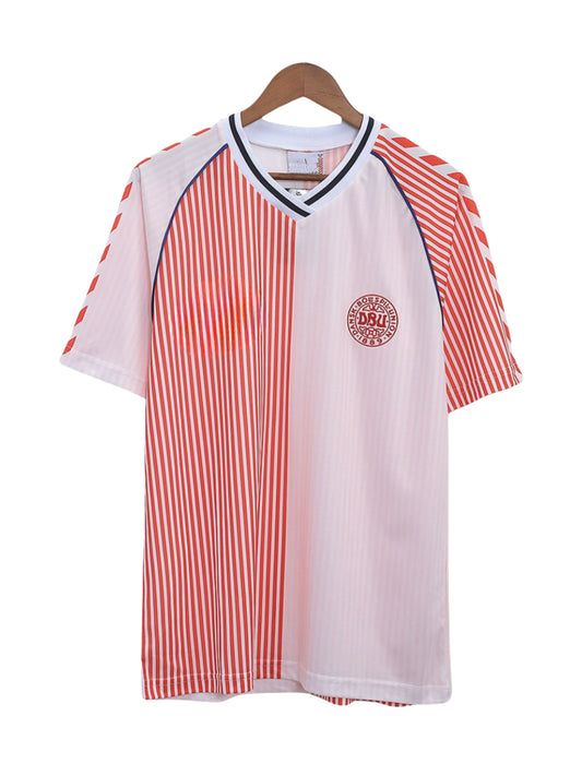 Camiseta de visitante de Dinamarca - 1986